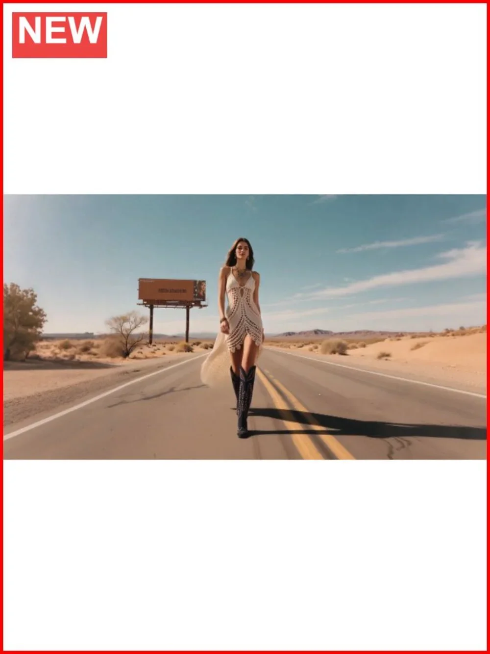 Over the Knee Western Cowboy Boots in Faux Leather with Block Heel